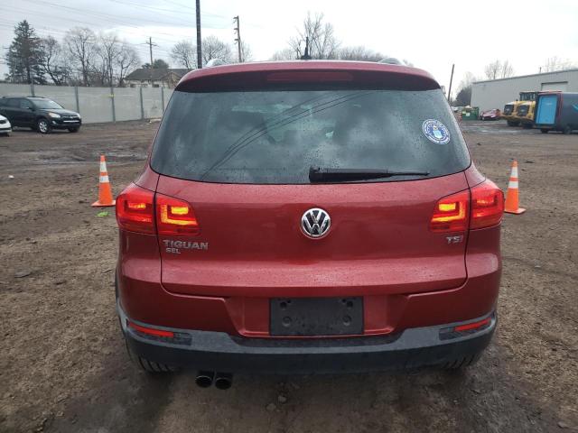 WVGBV7AX1GW051508 - 2016 VOLKSWAGEN TIGUAN S RED photo 6