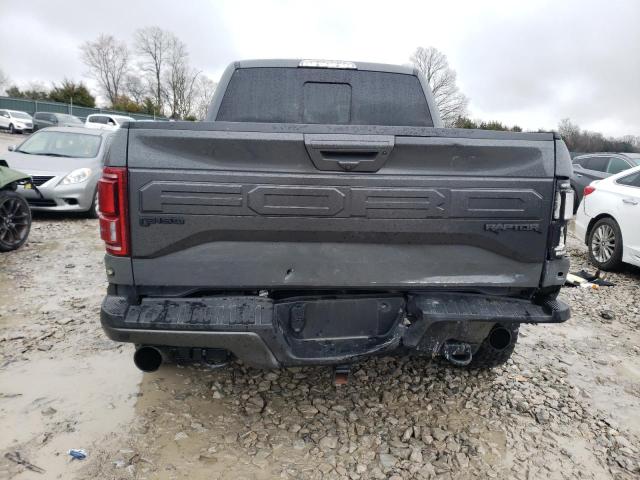 1FTFW1RG8JFD72912 - 2018 FORD F150 RAPTOR GRAY photo 6