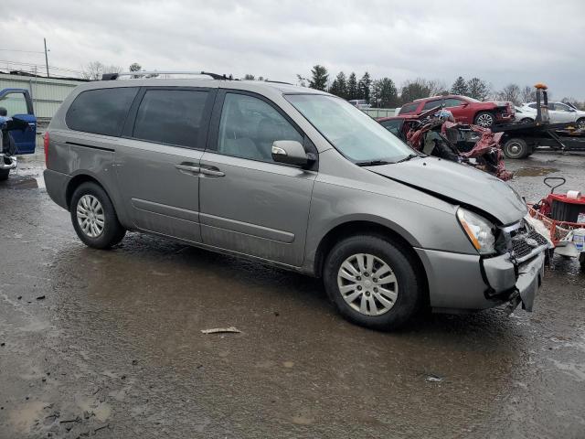 KNDMG4C71B6372296 - 2011 KIA SEDONA LX GRAY photo 4