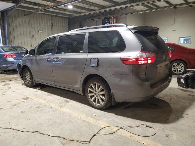 5TDDZ3DC7HS171740 - 2017 TOYOTA SIENNA XLE GRAY photo 2