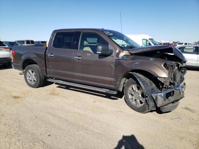 1FTEW1CF3FKD01644 - 2015 FORD F150 SUPERCREW BROWN photo 4