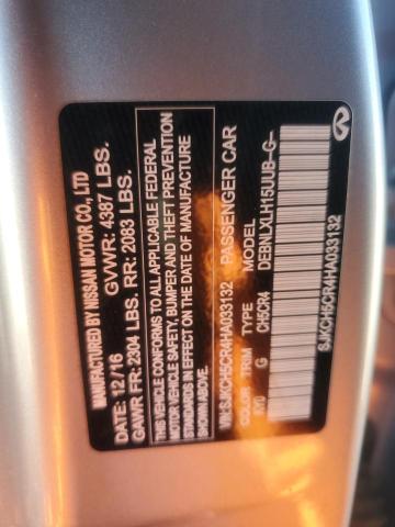 SJKCH5CR4HA033132 - 2017 INFINITI QX30 BASE GRAY photo 12