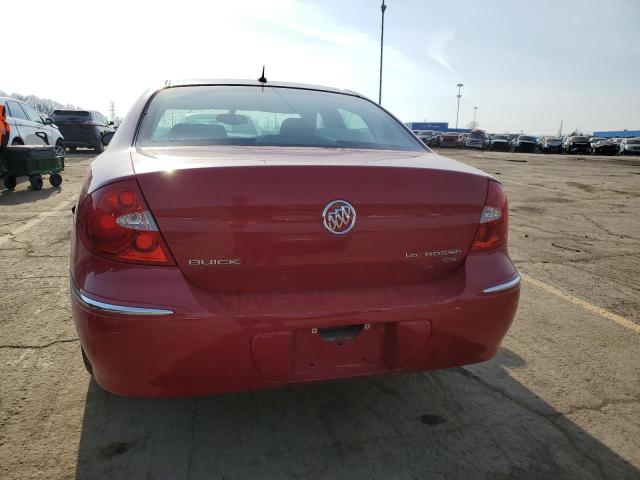 2G4WC582X81345312 - 2008 BUICK LACROSSE CX RED photo 6