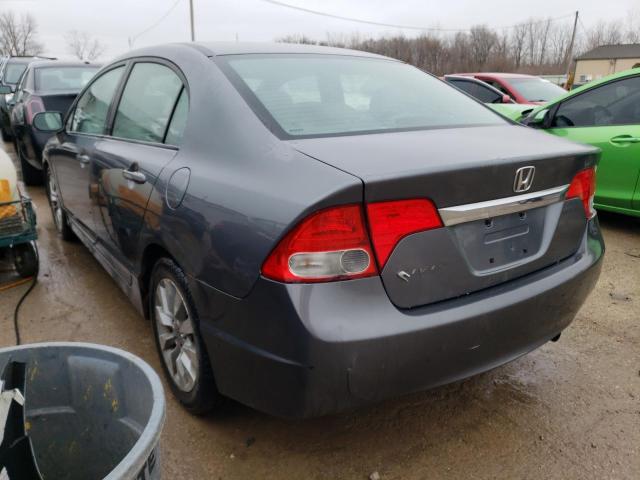 19XFA16919E032317 - 2009 HONDA CIVIC EXL GRAY photo 2