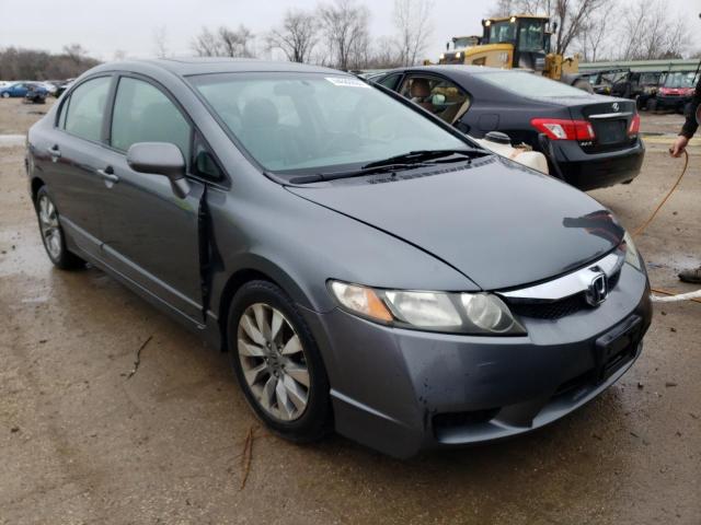 19XFA16919E032317 - 2009 HONDA CIVIC EXL GRAY photo 4