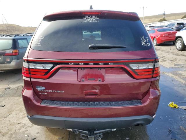 1C4RDJAG2HC651279 - 2017 DODGE DURANGO SXT RED photo 6