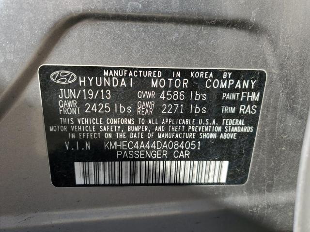 KMHEC4A44DA084051 - 2013 HYUNDAI SONATA HYBRID SILVER photo 13