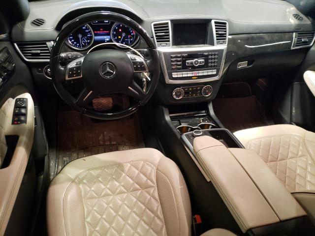 4JGDA5HB6FA555387 - 2015 MERCEDES-BENZ ML 350 4MATIC BLACK photo 8