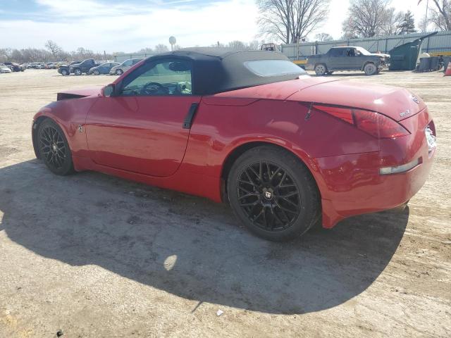 JN1AZ36A75M753880 - 2005 NISSAN 350Z ROADSTER RED photo 2