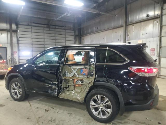 5TDJKRFH0FS088540 - 2015 TOYOTA HIGHLANDER XLE BLACK photo 2
