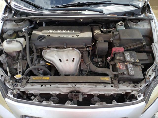 JTKDE177270216219 - 2007 TOYOTA SCION TC ვერცხლისფერი ფოტო 11