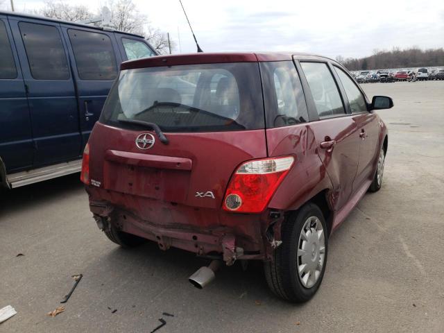 JTKKT604965003716 - 2006 SCION XA RED photo 4