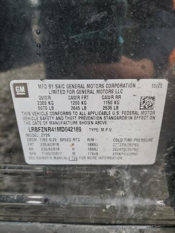 LRBFZNR41MD042189 - 2021 BUICK ENVISION ESSENCE Qara foto 12