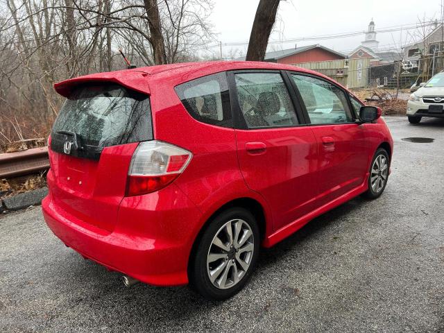 JHMGE8G55DC072444 - 2013 HONDA FIT SPORT RED photo 4