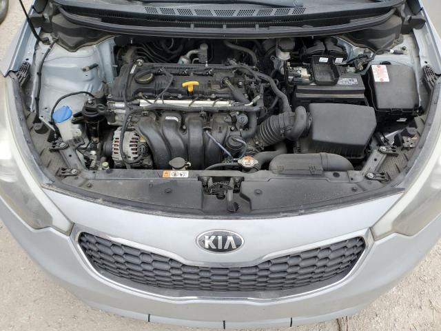 KNAFK4A69E5154504 - 2014 KIA FORTE LX SILVER photo 11