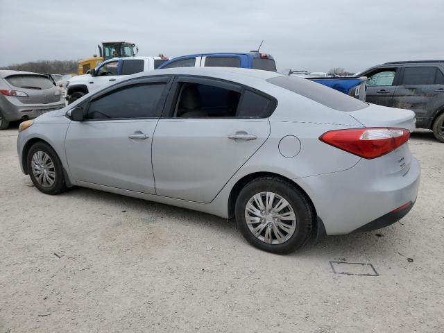 KNAFK4A69E5154504 - 2014 KIA FORTE LX SILVER photo 2