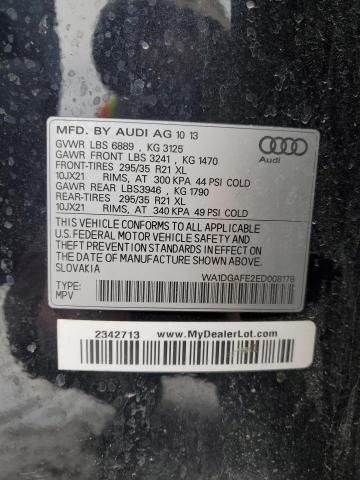 WA1DGAFE2ED008178 - 2014 AUDI Q7 PRESTIGE 黑色 照片 13