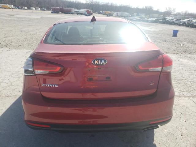 3KPFL4A78JE241009 - 2018 KIA FORTE LX RED photo 6