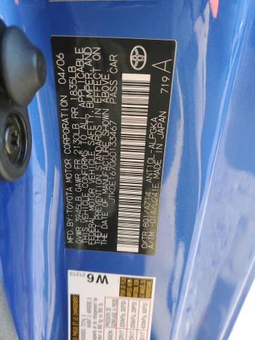 JTKDE167060133467 - 2006 TOYOTA SCION TC 蓝色 照片 12