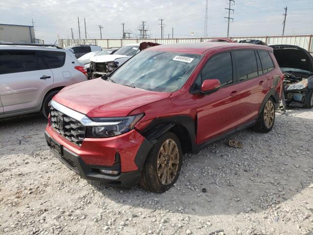 5FNYF7H5XNB002969 - 2022 HONDA PASSPORT EXL RED photo 1