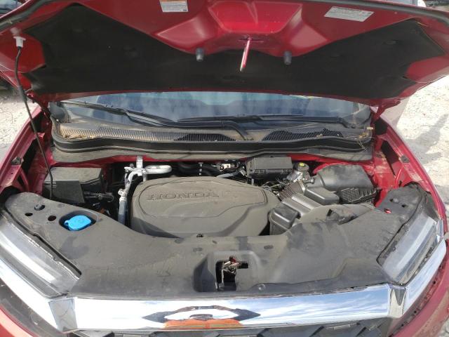 5FNYF7H5XNB002969 - 2022 HONDA PASSPORT EXL RED photo 12