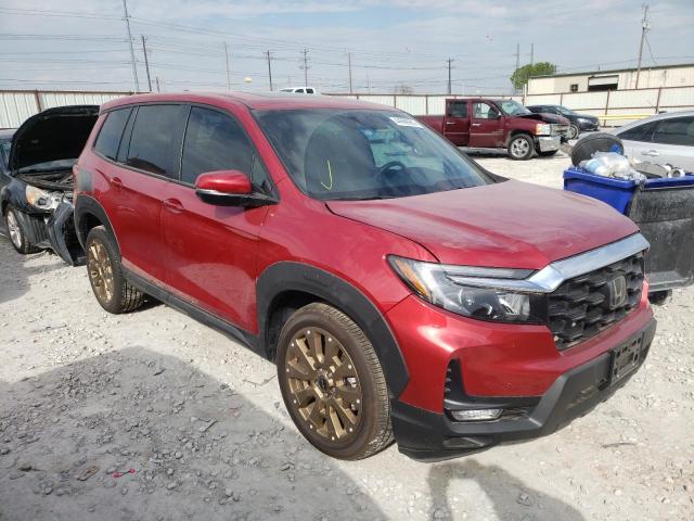 5FNYF7H5XNB002969 - 2022 HONDA PASSPORT EXL RED photo 4