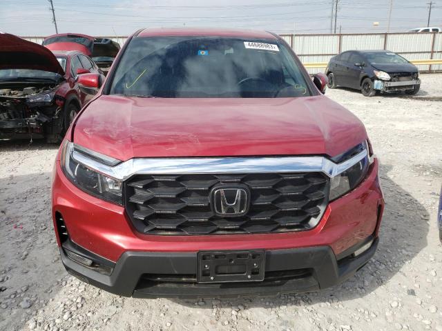 5FNYF7H5XNB002969 - 2022 HONDA PASSPORT EXL RED photo 5