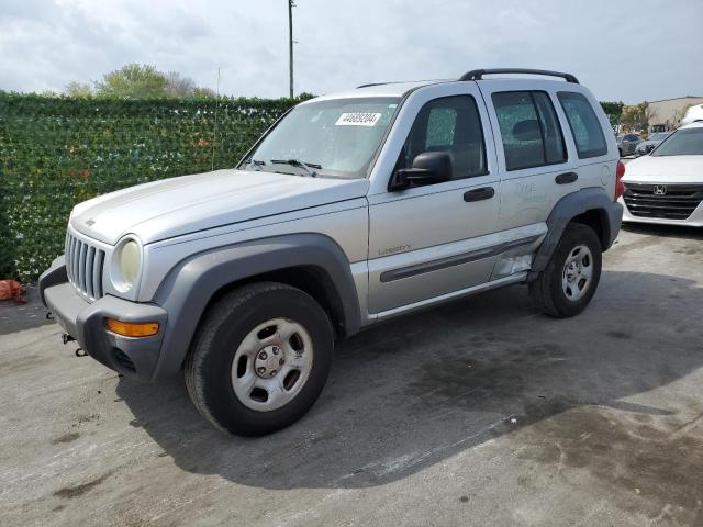 1J4FK48134W216740 - 2004 JEEP LIBERTY SPORT SILVER photo 1