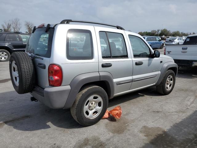 1J4FK48134W216740 - 2004 JEEP LIBERTY SPORT SILVER photo 3