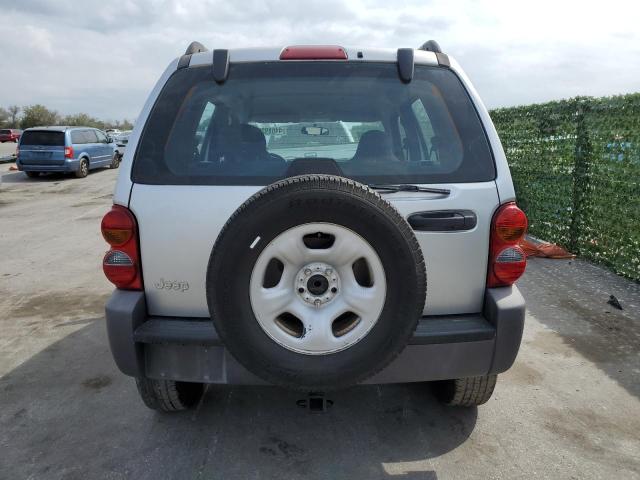 1J4FK48134W216740 - 2004 JEEP LIBERTY SPORT SILVER photo 6