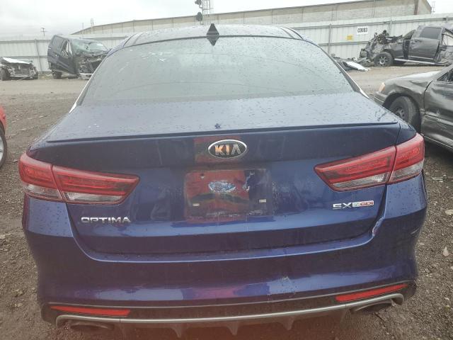 5XXGW4L25HG138161 - 2017 KIA OPTIMA SX BLUE photo 6