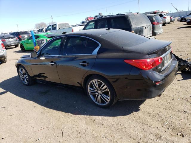 JN1BV7AR1EM689338 - 2014 INFINITI Q50 BASE BLACK photo 2