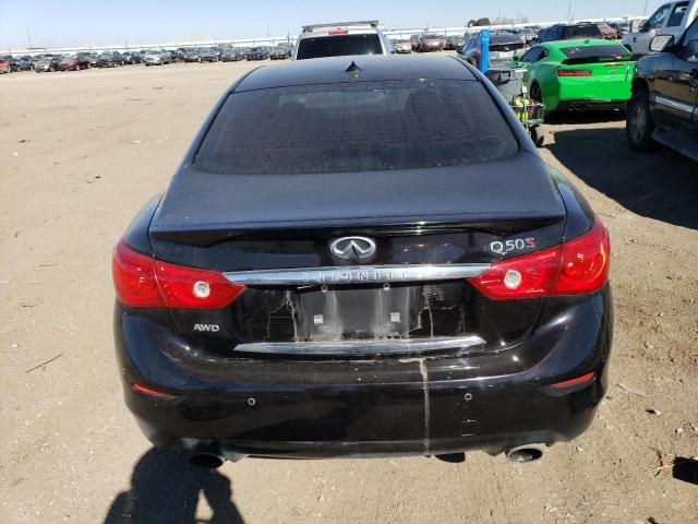 JN1BV7AR1EM689338 - 2014 INFINITI Q50 BASE BLACK photo 6