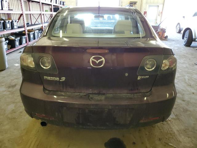 JM1BK32F771732829 - 2007 MAZDA 3 I MAROON photo 6