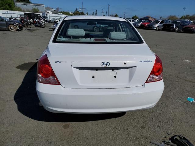 KMHDN46D96U282804 - 2006 HYUNDAI ELANTRA GLS WHITE photo 6