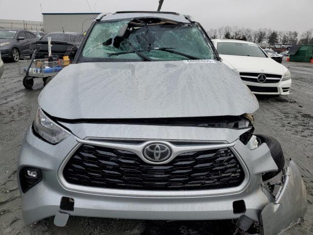 5TDGZRAH4LS507952 - 2020 TOYOTA HIGHLANDER XLE SILVER photo 5