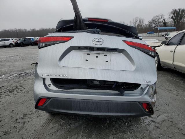 5TDGZRAH4LS507952 - 2020 TOYOTA HIGHLANDER XLE SILVER photo 6