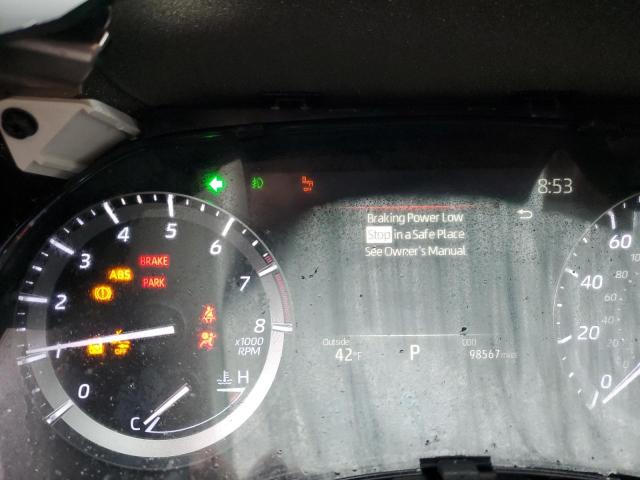 5TDGZRAH4LS507952 - 2020 TOYOTA HIGHLANDER XLE SILVER photo 9