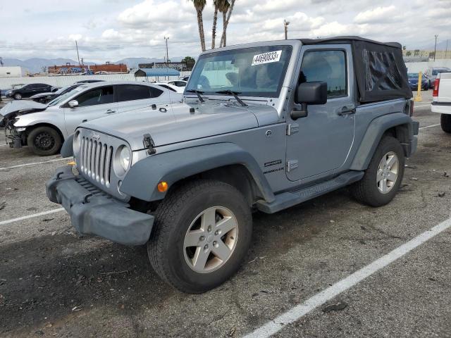 1C4GJWAGXHL556286 - 2017 JEEP WRANGLER SPORT SILVER photo 1