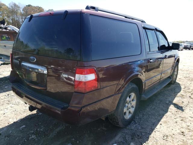 1FMJK1F54AEA93905 - 2010 FORD EXPEDITION EL XLT BURGUNDY photo 3