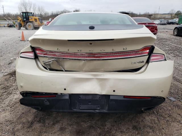 3LN6L2J92GR614578 - 2016 LINCOLN MKZ BEIGE photo 6