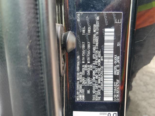 JTEBU5JR8G5396730 - 2016 TOYOTA 4RUNNER SR5/SR5 PREMIUM 黑色 照片 12