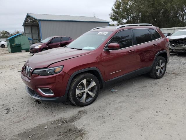 1C4PJLDX1KD171629 - 2019 JEEP CHEROKEE LIMITED BURGUNDY photo 1