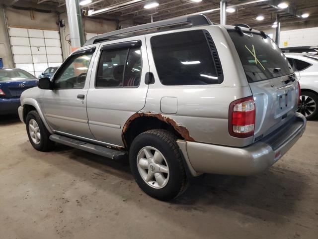 JN8DR09Y02W742757 - 2002 NISSAN PATHFINDER LE SILVER photo 2