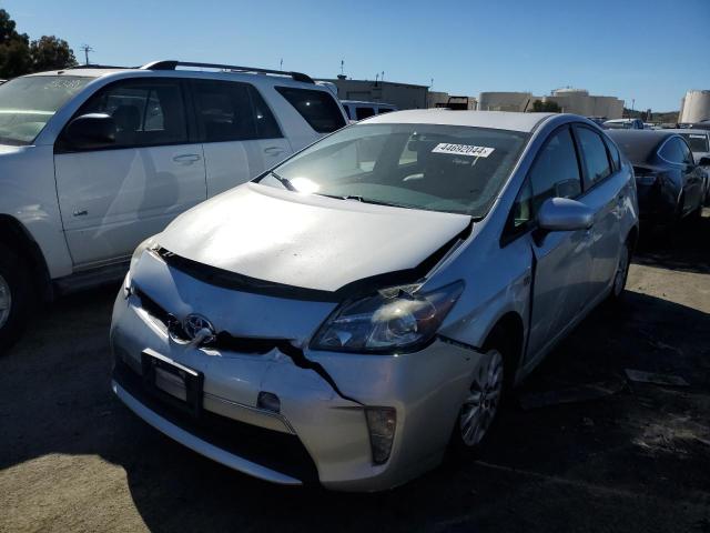 JTDKN3DP4F3068487 - 2015 TOYOTA PRIUS PLUG SILVER photo 1