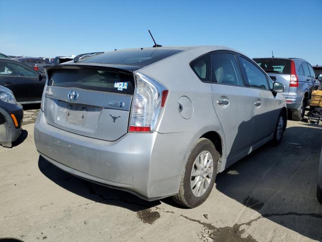 JTDKN3DP4F3068487 - 2015 TOYOTA PRIUS PLUG SILVER photo 3