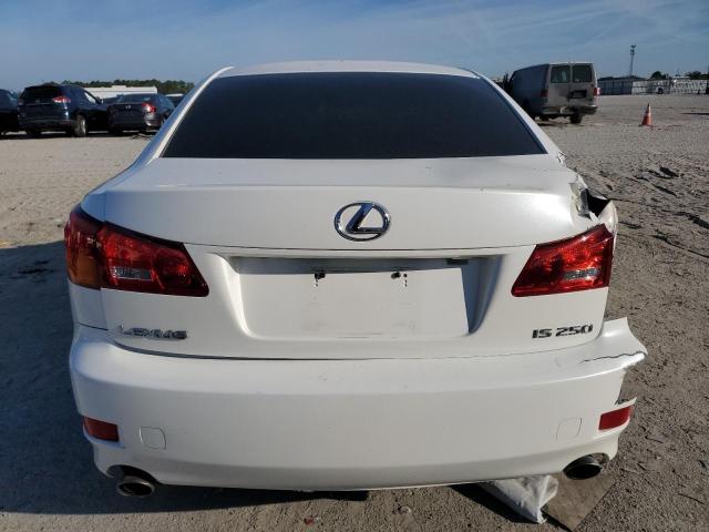 JTHBK262X62007895 - 2006 LEXUS IS 250 WHITE photo 6