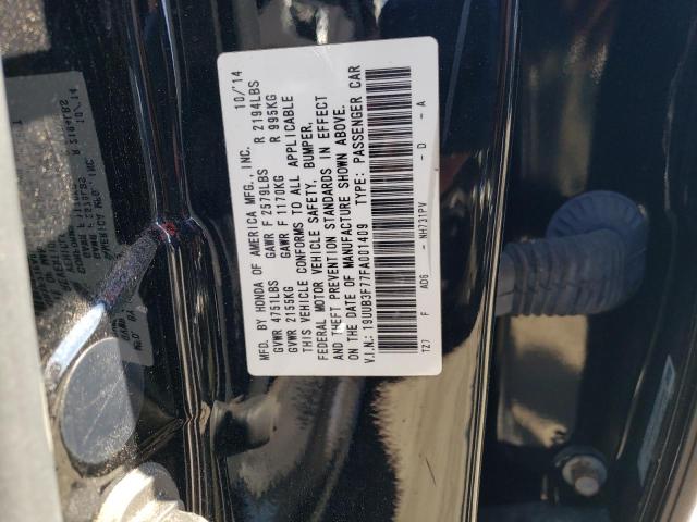 19UUB3F77FA001409 - 2015 ACURA TLX ADVANCE BLACK photo 13