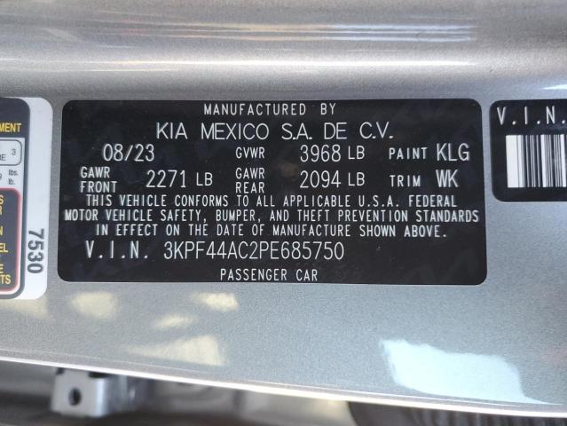 3KPF44AC2PE685750 - 2023 KIA FORTE GT SILVER photo 13