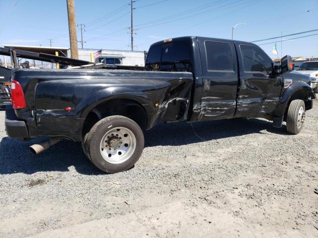 1FTXW43R98EA51171 - 2008 FORD F450 SUPER DUTY BLACK photo 3